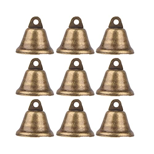 GSHLLO 20 Pcs Vintage Bronze Jingle Bells Mini Liberty Bells Small Craft Bells Christmas Tree Bells Decorative Bells
