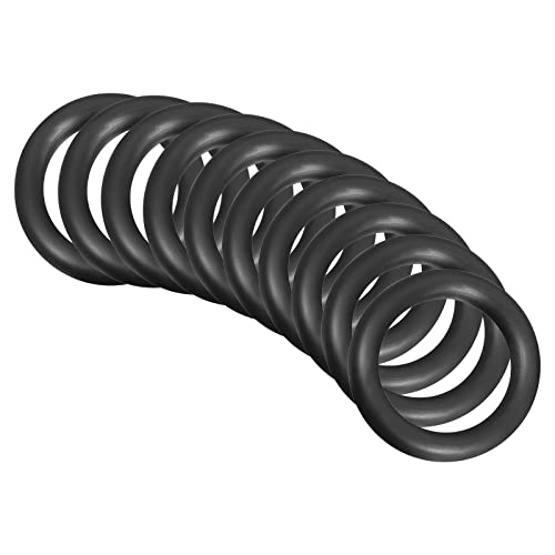 QUARKZMAN 34mm x 24mm x 5mm Nitrile Caoutchouc Joints toriques x 10 Pièces Rond Joint Rondelle pour Robinet Plomberie Réparation Étanchéité Connexion [Noir]