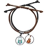 Size: The size of pendant is 2 cm (0.8 inch) in diameter. The length each bracelet is adjustable between 19cm â€“ 22.5 cm (7.4 inch â€“ 8.8 inch)
