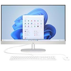 HP 27-CR0051na All-in-One Desktop PC | AMD Ryzen 7 7730U | 16GB RAM | 1TB SSD | 27" Full HD IPS Display | Windows 11 Home | Wi-Fi | HDMI | White