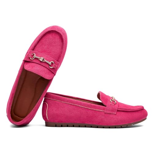 Image of BGSTGUDS Women's Wide Loafers Shoes Cute Dressy Shoes Ladies Comfort Slip Ons Work Shoes