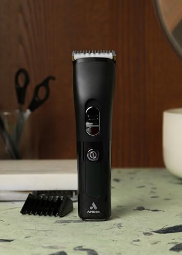 Andis 560547 Envision Cordless High-Speed Hair Clipper, 21-Piece Kit, Adjustable Blade, 1.5” LED Digital Display Screen, Black - image 6