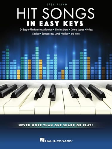 Hit Songs - In Easy Keys: Easy Piano Songbook with Never More Than One Sharp or Flat!