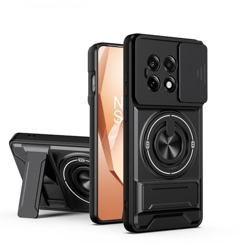 �Ή��@�� OnePlus 13R / Ace 5 �g�уP�[�X,�f���A���X�^���h�A�����Y�ی�X���C�h�J�o�[�A�}�O�l�b�g���ی�P�[�X Black