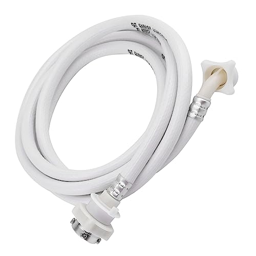 ERYUE Tubo di Ingresso Dell'acqua per Lavatrice Tubo in PVC Resistente Alla Corrosione Ispessito di Colore Bianco Lunga Durata Facile Installazione e una Lunga Durata (3 metri / 9,84 piedi)