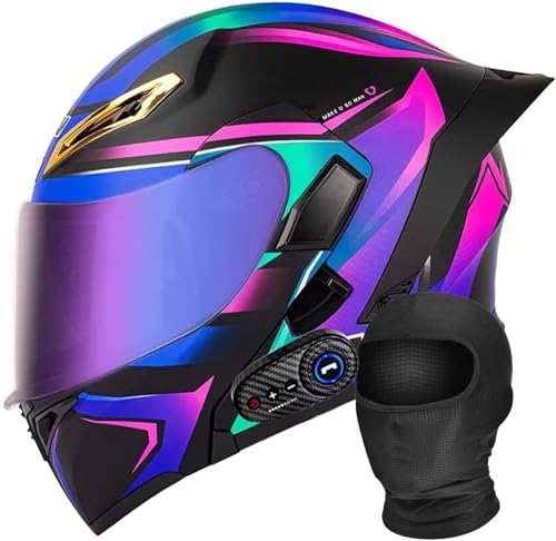 Casque modulable avec Bluetooth double visière pour adulte homme et femme - Taille L 59-60cm