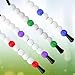 HOMMDECO Golf Stroke Counter Beads 4 PCS Golf Score Beads with Clip Golf Beads Score Counter Sliding Fast Scoring Portable Golf Scoring Accessories Red, Blue, Purple,Green