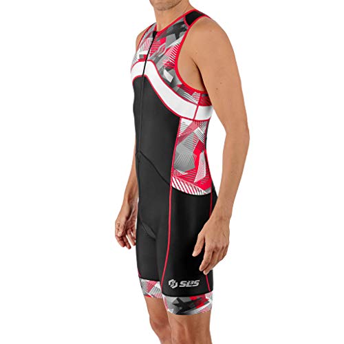 SLS3 Ternos de triatlo masculinos - Terno masculino de triatlo FX premium - Trisuit sem mangas triat