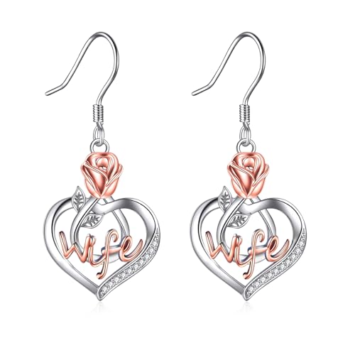 Cadeau d'anniversaire boucles d'oreilles cœur argent