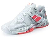  Babolat Damen Propulse Fury All Court Tennisschuhe Allcourtschuh Weiß - Koralle 40,5