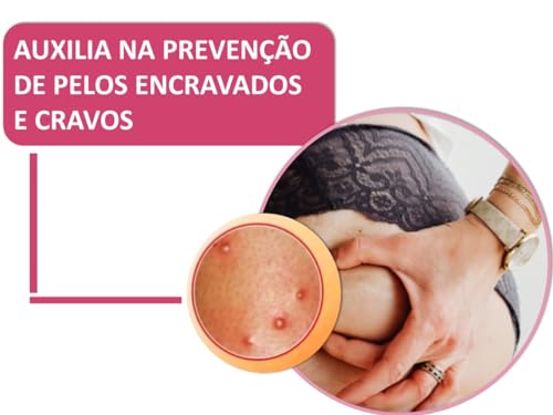Kit Esfoliante Para Foliculite na Bunda Óleo de Rosa Mosqueta 100% Puro