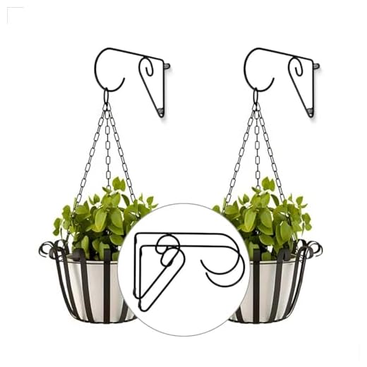 Kit 2 Suportes Suspensos Para Pendurar Vasos Plantas de Parede.