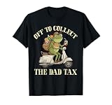 Off to Collect The Dad Tax Funny Father's Day Frog Dad Jokes T-Shirt