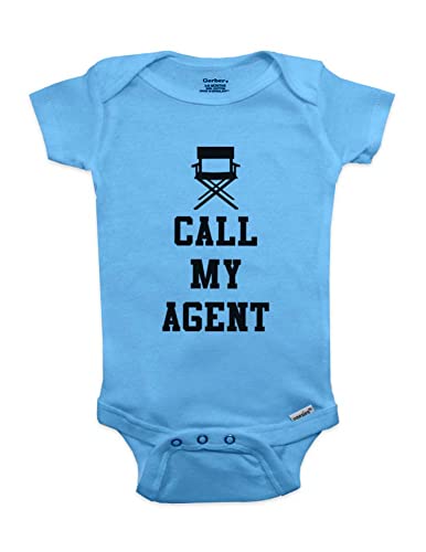 cute & funny Call My Agent baby one piece bodysuit - Main Image