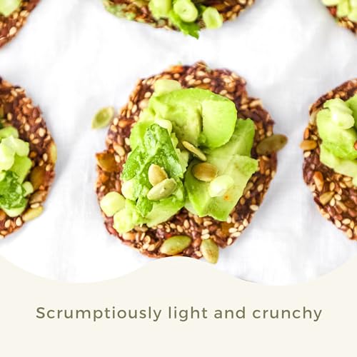 Ella'S Flats Ella’S Flats® All Seed Savory Crisp One Of Each Sesame, Everything And Spicy – Gluten Free, Sugar Free, High Fiber Chip, Low Carb Snack, Keto Cracker thumb #7