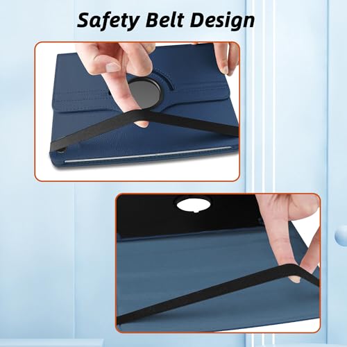 Image of TGK 360 Rotatable Flip Cover for Samsung Galaxy Tab A11+ Plus 11 Inch 2025 Case /Galaxy Tab A9 Plus 2023 (Dark Blue)