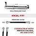 Pro Bike Tool Mini Bike Pump with Gauge - Presta and Schrader Valve Compatible Bicycle Tire Pump for Road, Mountain, and BMX Bikes - High-Pressure 100 Psi Bike Hand Pump with Frame Mount