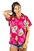 Funky Hawaiian Blouse, Smallflower, pink, S