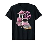 Love My Cat Paws Cute Kitty Condos Tower Joke Funny Cat Tree T-Shirt