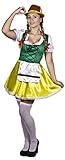I LOVE FANCY DRESS LTD OKTOBERFEST FRAUEN DIRNDL ARTIGES KLEID MIT GRÜNEM TIROLER HUT KOSTÜM VERKLEIDUNG=GELB/GRÜN=WIESEN GAUDI BIERFESTE FASCHING KARNEVAL =XXLARGE