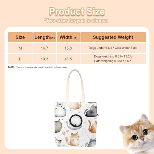 Bolsa de hombro de lona para mascotas que reduce el estrés del viaje con asomado 3