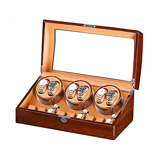 Watch winder pour 6 montres automatiques avec 7 rangements de haute qualité