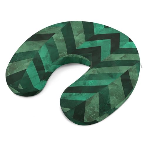 Almohada de espuma viscoelástica cervical verde tamaño moderado miniatura 6