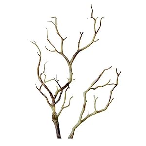 6 Packs Manzanita Dry Artificial Fake Foliage Plant Tree Branch, Wedding Home Office Plants D¨¦cor Shooting Props Brown