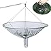 Ckuakiwu Bridge Net for Fishing Drop Net Dia. 39In Foldable Portable Pier Fishing Net with Dual Line Structure Knottable Fish Release Opening Sturdy Heavy-Duty Bridge Net for Shrimp, Crab