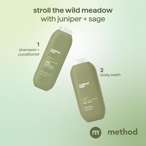 method men 2-in-1 Shampoo and Conditioner, Juniper + Sage, 14 fl oz - image 8