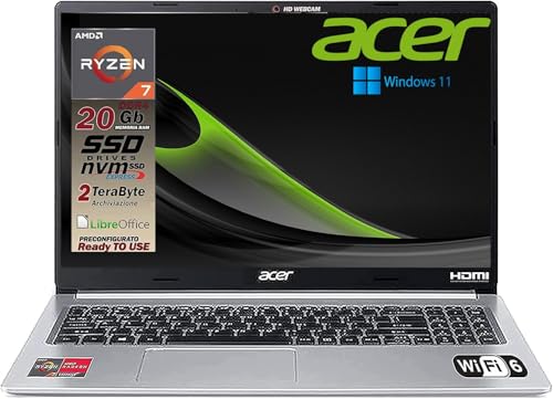 ✔️Pronto all'utilizzo immediato con installazione di tutti i driver di sistema, NON NECESSITA DI INIZIALIZZAZIONE ,Windows 11 64bit, Suite Open Source Libre Office , Antivirus , software di fotoritocco, app di teleassistenza , app desktop per la creazione del disco di ripristino . Ogni singolo prodotto PRIMA DELLA SPEDIZIONE viene scrupolosamente testato, preconfigurato e riconfezionato presso il nostro centro specializzato per garantire un alto standard di qualità. GARANZIA ITALIA CON SUPPORTO