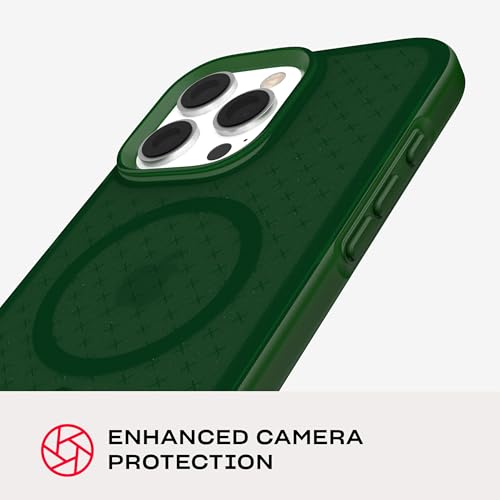 Image of Tech21 EvoCheck for iPhone 16 Pro Max Compatible with MagSafe - Impact Protection Case - in Forest Green