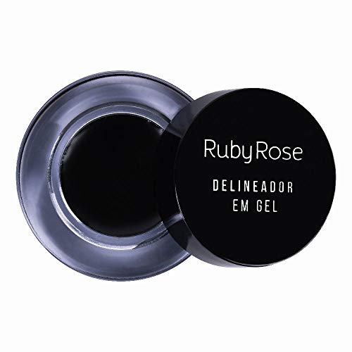 Delineador Em Gel Black Preto Ruby Rose