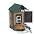 Soliom- Bird Feeder with Camera, 5W Solar Powered, AI Identify Species, Smart Wild Bird Watching, 2K Live View, Instant Arrival Alerts,Large 2.7L Seed Capacity, Metal Squirrel Chew-Proof - BF08 Green