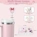 6PCS Straw Covers for Stanley Cup Tumbler 30 oz / 40 oz Leak Proof Straw Toppers 10mm Silicone Cute Straw Stopper Caps for Stanley Cup Accessories-Pink Mice