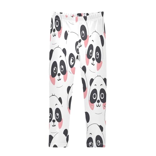 Toddler Girls Leggings Printed Yoga Pants Leggings Animal Panda Heads for Kids