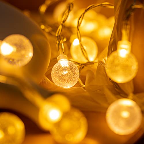 Condition photo showing New/Like New for 50 bubble globe string lights usb powered, 25 ft decorative novelty light