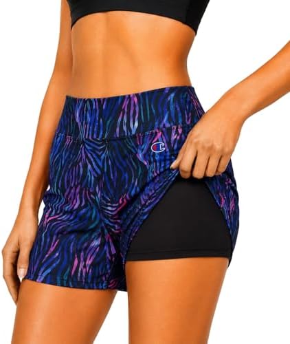 Champion High Waisted Swim Shorts for Women – 5" Tummy Control Beach Board Shorts with Liner, Quick Dry Swimsuit Trunks