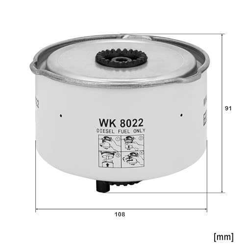 MANN-FILTER Wk 8022 X Filtro Carburante - Autovetture + Veicoli Commeriali - 3