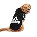 Produktbild DULEE adidog Hund Warme Hoodies Mantel Jumpsuit Haustier Kleidung Jacke Pullover Baumwolle Pullover Outwear Schwarz 6XL
