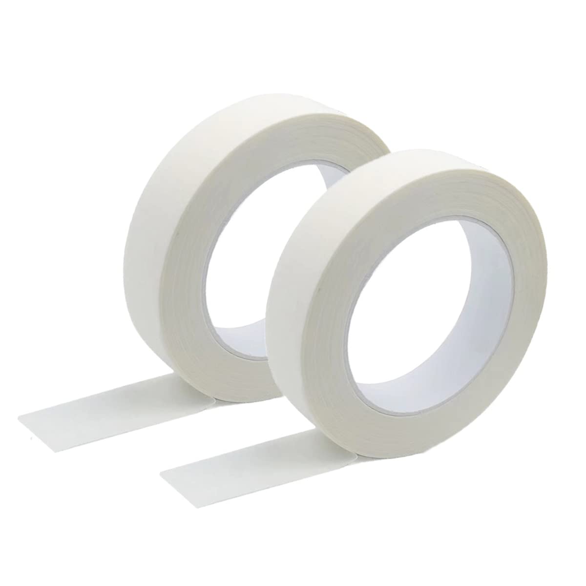 Photo 1 of Zellykool Beige White Masking Tape, 1 Inch x 55 Yards, 2 Rolls