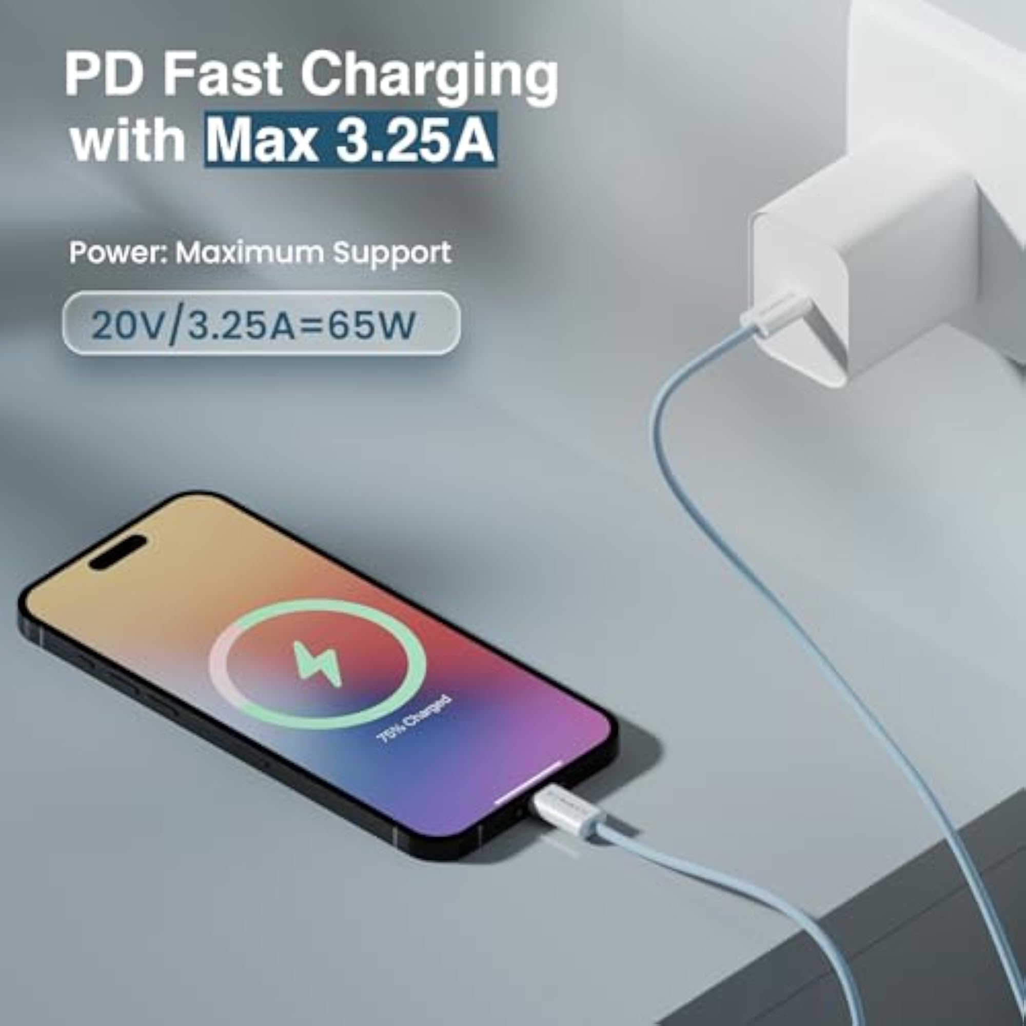Type C to Type C Braided Charging Cable