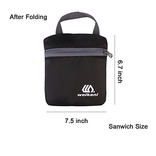 Zaino unisex da 18 L; ultraleggero, pieghevole e