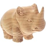 Statue de rhinocéros : cette figurine de rhinocéros en peut être posée sur un bureau ou servir de