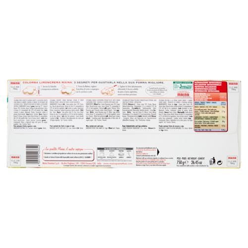 1x Maina Colomba LimonCrema Osterkuchen gefüllt mit Zarter Zitronencreme 750g Oster-taube der italienischen Tradition + Beni Culinari Kostenloser Schlüsselanhänger