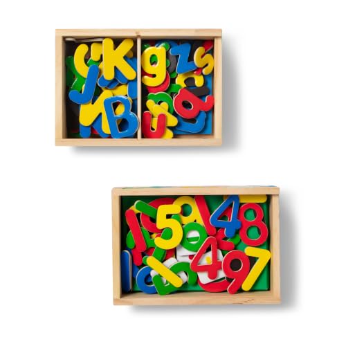 Melissa & Doug Deluxe Magnetic Letters and Numbers Set, 89 Wooden Magnets - image 3