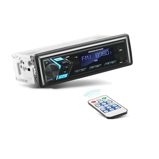 Qulokar Single DIN Car Stereo Radio with Bluetooth,AM/FM Radio Receiver,MP3/USB,Hands-Free Calling, Built-in Microphone,Detachable Face Plate,Wireless Remote Control P6066