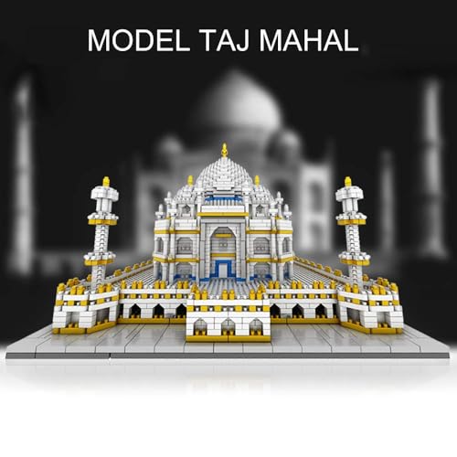 Image of Magicwand DIY 3950 Pcs TAJ Mahal Building Blocks for Kids & Adults【14 Yrs & Up】【Pack of 1】【White】