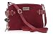 Produktbild Catwalk Collection Handbags - Damen Umhängetasche - Crossbody Bag Mittelgroß - Leder und Wildleder - Verstellbarer Gurt - Amanda - Rot