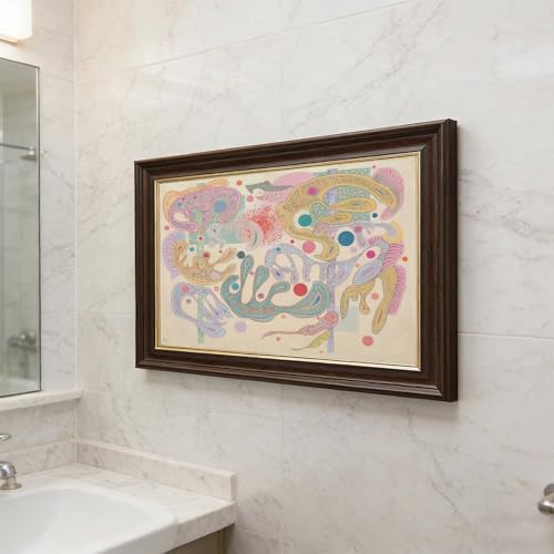 Toile Kandinsky Capricious Forms tableau avec cadre à suspendre 20,3x30,5 - 5